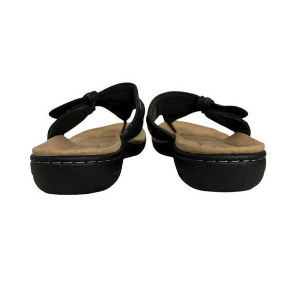 Clarks Laurieann Rae Women's Black Lightweight Thong Comfort Sandals  Size 8.5 - Picture 7 of 14
